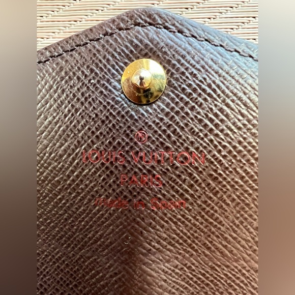 SOLD Authentic Damier Ebene Louis Vuitton Long Wallet #5 - Picture 5 of 16